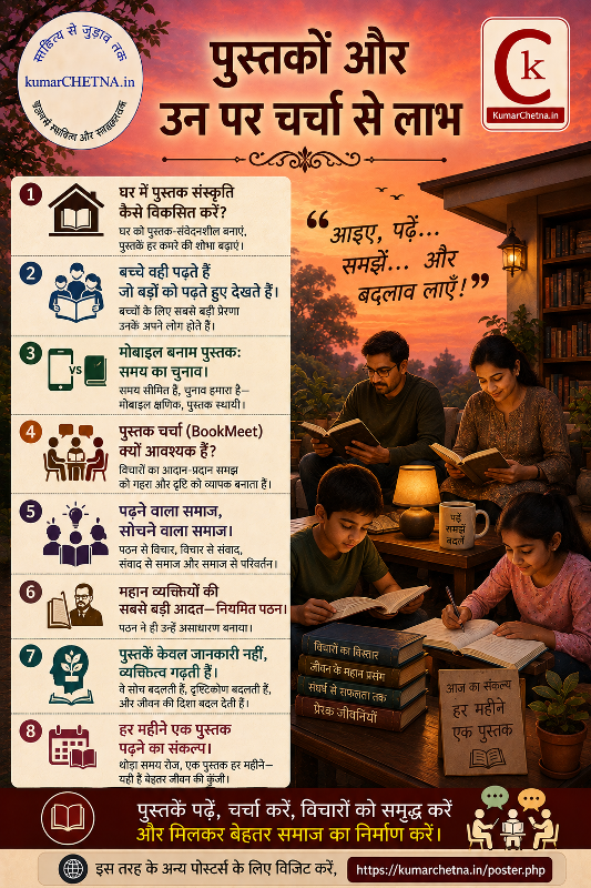 पुस्तक  और परिचर्चा  पोस्टर - 034
