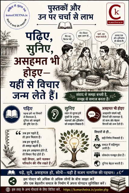 साहित्यिक पुस्तकें पढ़ने की संस्कृति पोस्टर - 002