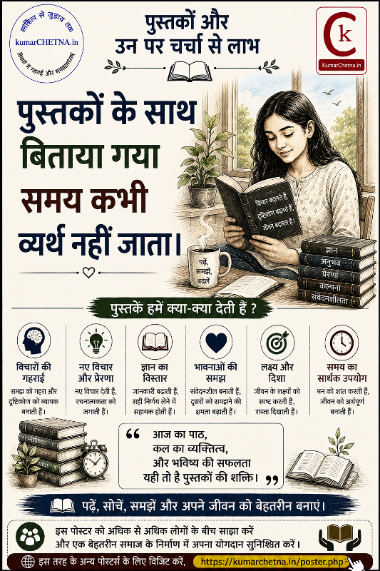 साहित्यिक पुस्तकें पढ़ने की संस्कृति पोस्टर - 009