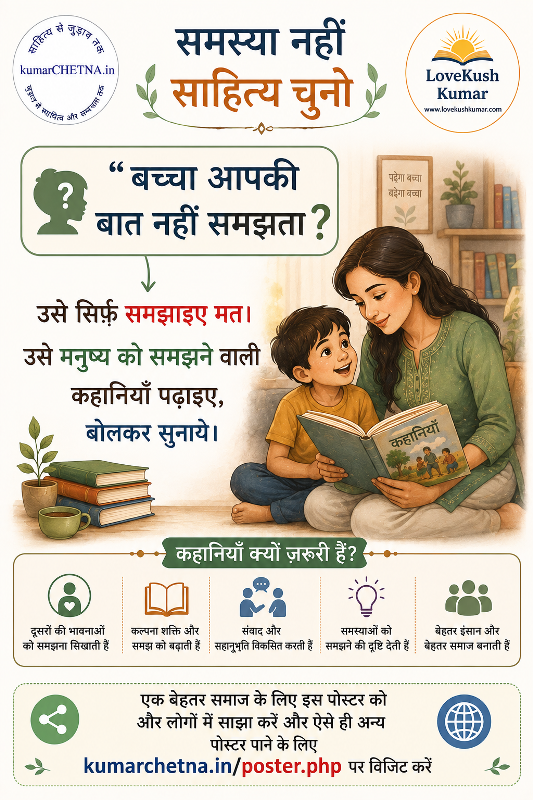 समस्या नहीं साहित्य चुनिये: पोस्टर -19