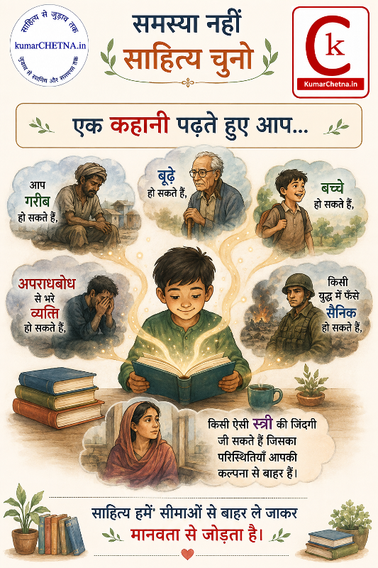 समस्या नहीं साहित्य चुनिये: पोस्टर -17